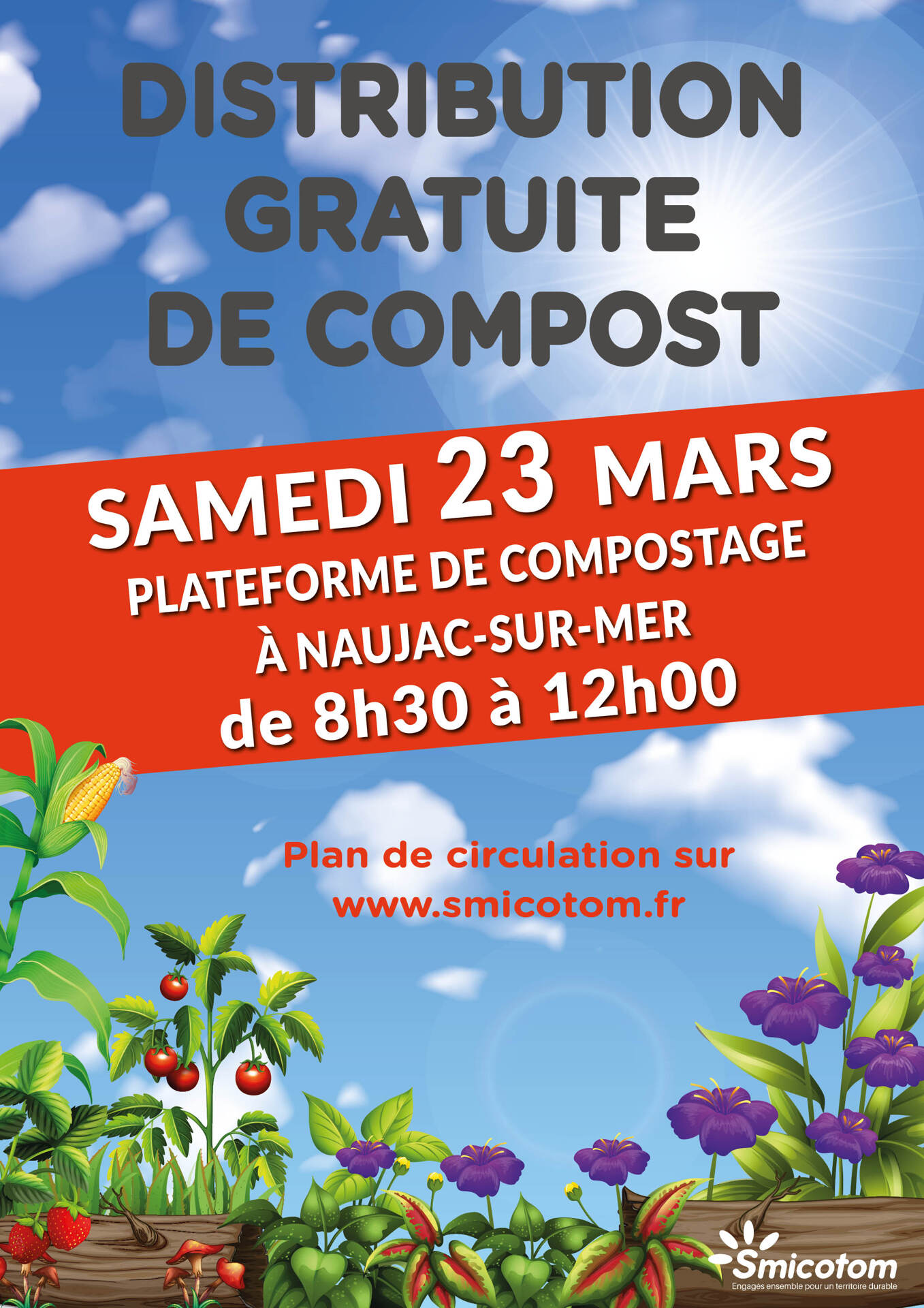 Distribution de Compost par le SMICOTOM | Carcans (Gironde) | Site officiel