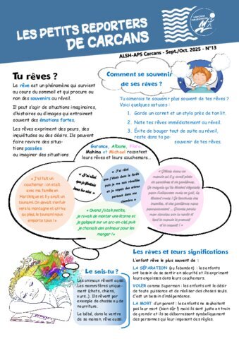 Le Journal des enfants APS Carcans n°13